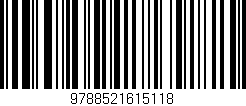 Código de barras (EAN, GTIN, SKU, ISBN): '9788521615118'