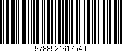 Código de barras (EAN, GTIN, SKU, ISBN): '9788521617549'