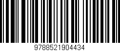 Código de barras (EAN, GTIN, SKU, ISBN): '9788521904434'