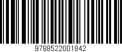 Código de barras (EAN, GTIN, SKU, ISBN): '9788522001842'