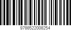 Código de barras (EAN, GTIN, SKU, ISBN): '9788522008254'