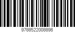 Código de barras (EAN, GTIN, SKU, ISBN): '9788522008896'