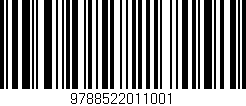 Código de barras (EAN, GTIN, SKU, ISBN): '9788522011001'