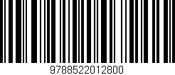 Código de barras (EAN, GTIN, SKU, ISBN): '9788522012800'