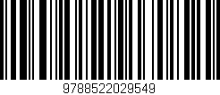 Código de barras (EAN, GTIN, SKU, ISBN): '9788522029549'