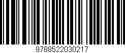 Código de barras (EAN, GTIN, SKU, ISBN): '9788522030217'
