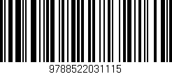 Código de barras (EAN, GTIN, SKU, ISBN): '9788522031115'
