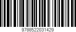 Código de barras (EAN, GTIN, SKU, ISBN): '9788522031429'