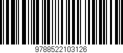 Código de barras (EAN, GTIN, SKU, ISBN): '9788522103126'
