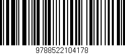Código de barras (EAN, GTIN, SKU, ISBN): '9788522104178'