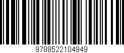 Código de barras (EAN, GTIN, SKU, ISBN): '9788522104949'