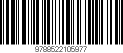 Código de barras (EAN, GTIN, SKU, ISBN): '9788522105977'