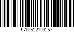 Código de barras (EAN, GTIN, SKU, ISBN): '9788522106257'