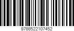 Código de barras (EAN, GTIN, SKU, ISBN): '9788522107452'