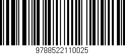 Código de barras (EAN, GTIN, SKU, ISBN): '9788522110025'
