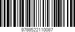 Código de barras (EAN, GTIN, SKU, ISBN): '9788522110087'