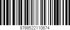 Código de barras (EAN, GTIN, SKU, ISBN): '9788522110674'