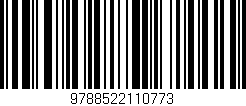 Código de barras (EAN, GTIN, SKU, ISBN): '9788522110773'