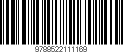 Código de barras (EAN, GTIN, SKU, ISBN): '9788522111169'