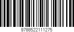 Código de barras (EAN, GTIN, SKU, ISBN): '9788522111275'