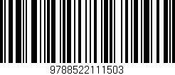 Código de barras (EAN, GTIN, SKU, ISBN): '9788522111503'