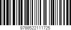 Código de barras (EAN, GTIN, SKU, ISBN): '9788522111725'