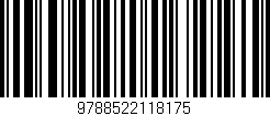 Código de barras (EAN, GTIN, SKU, ISBN): '9788522118175'