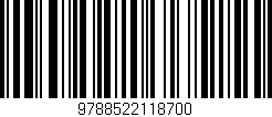 Código de barras (EAN, GTIN, SKU, ISBN): '9788522118700'