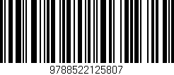 Código de barras (EAN, GTIN, SKU, ISBN): '9788522125807'