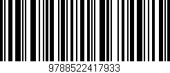 Código de barras (EAN, GTIN, SKU, ISBN): '9788522417933'