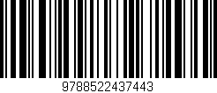 Código de barras (EAN, GTIN, SKU, ISBN): '9788522437443'