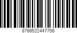 Código de barras (EAN, GTIN, SKU, ISBN): '9788522447756'