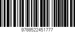 Código de barras (EAN, GTIN, SKU, ISBN): '9788522451777'