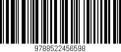 Código de barras (EAN, GTIN, SKU, ISBN): '9788522456598'