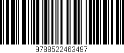 Código de barras (EAN, GTIN, SKU, ISBN): '9788522463497'