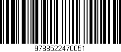 Código de barras (EAN, GTIN, SKU, ISBN): '9788522470051'