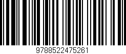 Código de barras (EAN, GTIN, SKU, ISBN): '9788522475261'