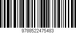 Código de barras (EAN, GTIN, SKU, ISBN): '9788522475483'