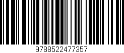 Código de barras (EAN, GTIN, SKU, ISBN): '9788522477357'