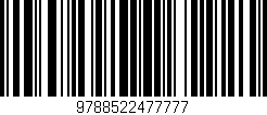Código de barras (EAN, GTIN, SKU, ISBN): '9788522477777'