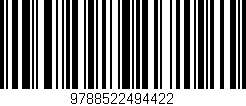 Código de barras (EAN, GTIN, SKU, ISBN): '9788522494422'