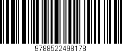 Código de barras (EAN, GTIN, SKU, ISBN): '9788522498178'