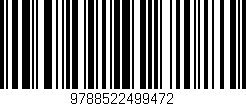 Código de barras (EAN, GTIN, SKU, ISBN): '9788522499472'