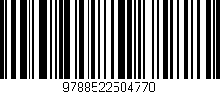 Código de barras (EAN, GTIN, SKU, ISBN): '9788522504770'