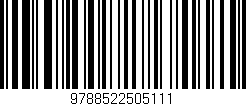 Código de barras (EAN, GTIN, SKU, ISBN): '9788522505111'