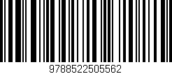 Código de barras (EAN, GTIN, SKU, ISBN): '9788522505562'