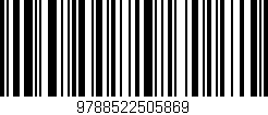 Código de barras (EAN, GTIN, SKU, ISBN): '9788522505869'