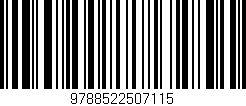 Código de barras (EAN, GTIN, SKU, ISBN): '9788522507115'