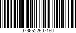 Código de barras (EAN, GTIN, SKU, ISBN): '9788522507160'