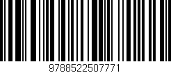 Código de barras (EAN, GTIN, SKU, ISBN): '9788522507771'